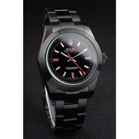 rolex milgauss pro hunter tinted green saphire black dial|rolex milgauss 116400.